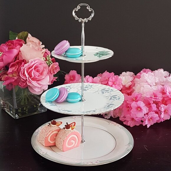 Handmade 3 Tier Cake Stand Wedding Tea Party Dessert Cupcake Serving Tray Gift - Picture 3 of 11